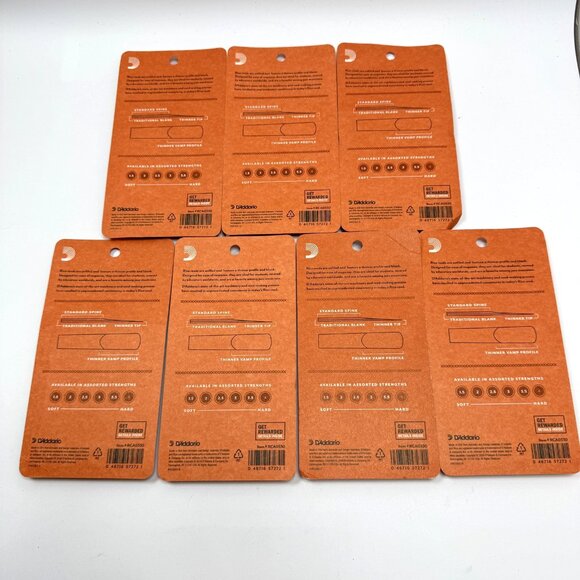 NEW Lot of 7‎ Packs Rico Bb Clarinet Reeds Strength 3.0 RCA0320 D'Addario - Picture 2 of 2